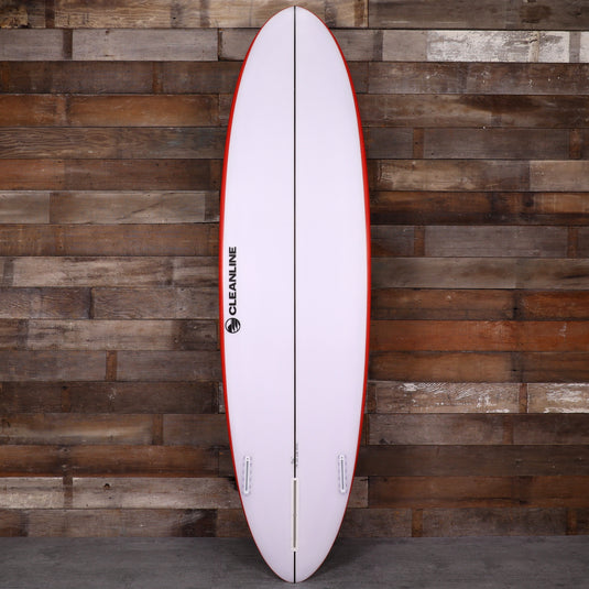 Cleanline 2 + 1 Egg 7'0 × 21 ½ × 2 ⅞ Surfboard - Red 2