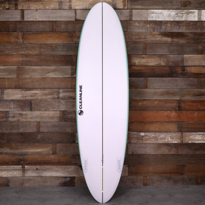 Load image into Gallery viewer, Cleanline 2 + 1 Egg 7'0 × 21 ½ × 2 ⅞ Surfboard - Teal 2
