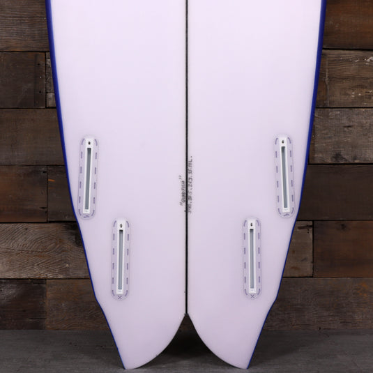 Cleanline Quad Fish 5'10 × 20 ½ × 2 ⅝ Surfboard - Dark Blue 3
