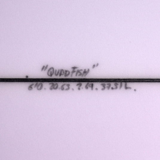 Cleanline Quad Fish 6'0 × 20 ⅝ × 2 11/16 Surfboard - Faded Burgundy 4