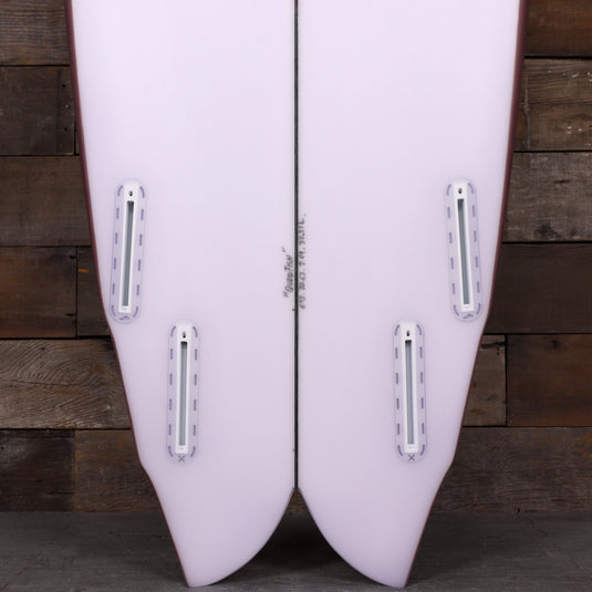 Cleanline Quad Fish 6'0 × 20 ⅝ × 2 11/16 Surfboard - Faded Burgundy 3
