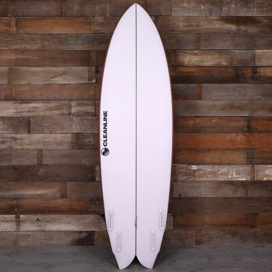 Cleanline Quad Fish 6'2 × 20 ¾ × 2 ¾ Surfboard - Faded Burgundy 2