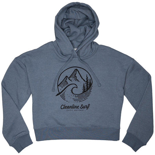 Cleanline Women's PNW Crop Pullover Hoodie 1