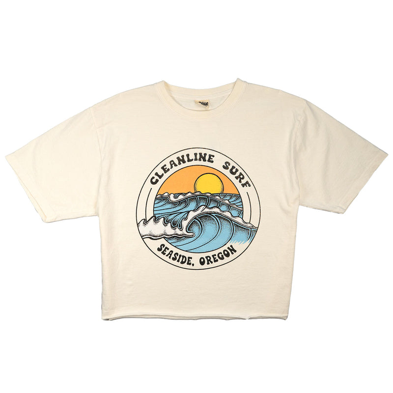 Load image into Gallery viewer, Cleanline Women's Summer Swell Crop T-Shirt 3
