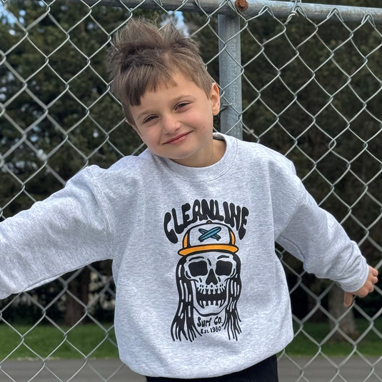 Cleanline Youth Grom Reaper Crew Sweatshirt 2