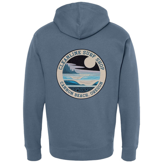 Cleanline Blue Moon Zip-Up Hoodie 1