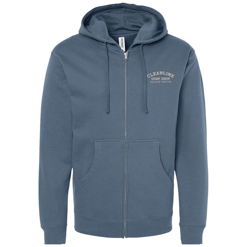 Load image into Gallery viewer, Cleanline Blue Moon Zip-Up Hoodie 4
