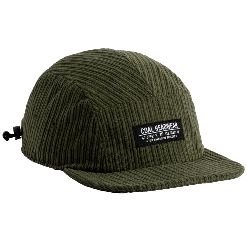 Load image into Gallery viewer, Coal Analog Corduroy 5-Panel Cap 1
