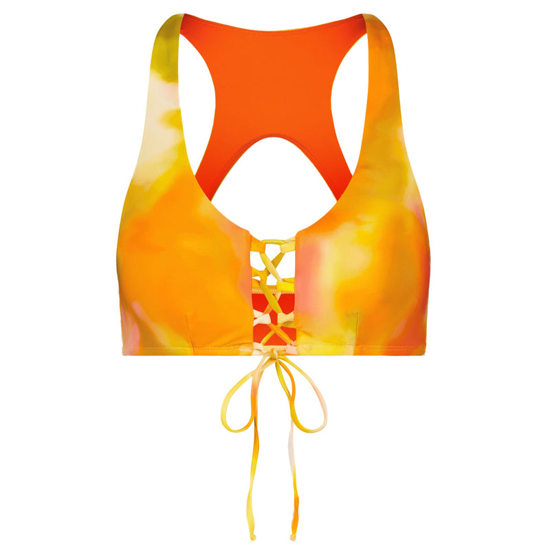 Load image into Gallery viewer, Dakine Women's High Tide Lace Up Bralette Bikini Top 1
