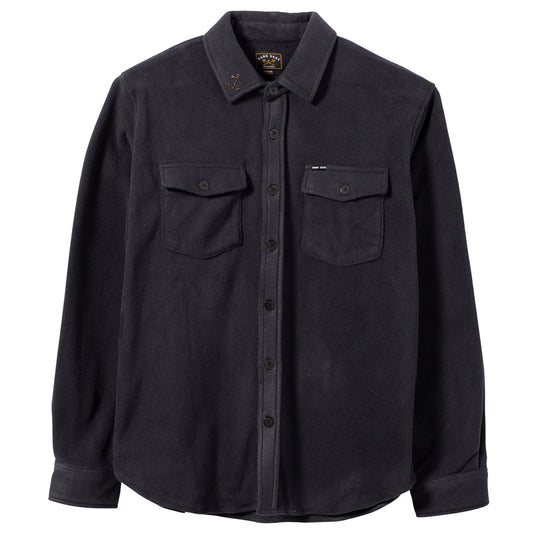 Dark Seas Zulu Long Sleeve Button-Up Flannel - Navy 1