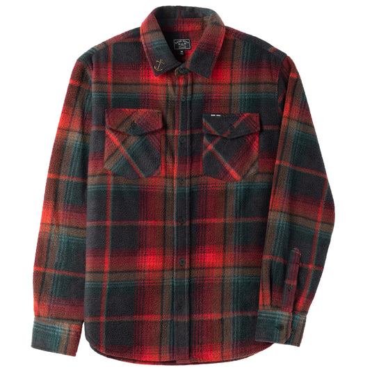 Dark Seas Zulu Long Sleeve Button-Up Flannel - Dark Navy 1