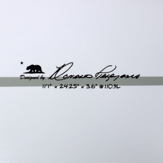 Donald Takayama Prince Kūhiō Glider Tuflite 11'1 × 24 ¼ × 3 ⅗ Surfboard 4