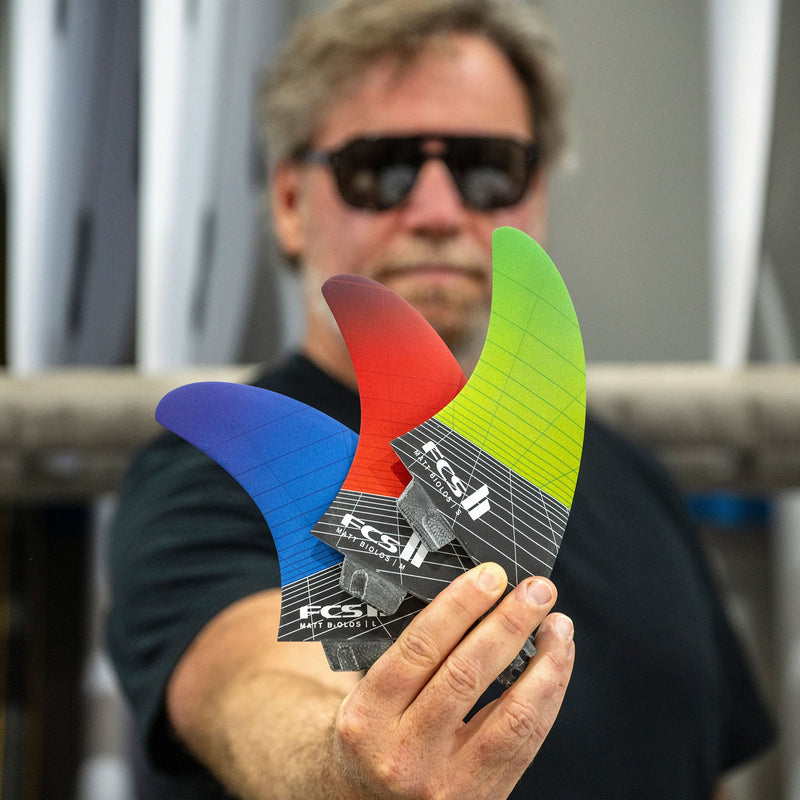 Load image into Gallery viewer, FCS II Matt Biolos PC Carbon Tri-Quad Fin Set 4
