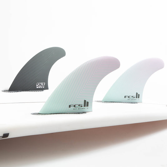 FCS II Sky Brown PC Tri-Fin Set 3