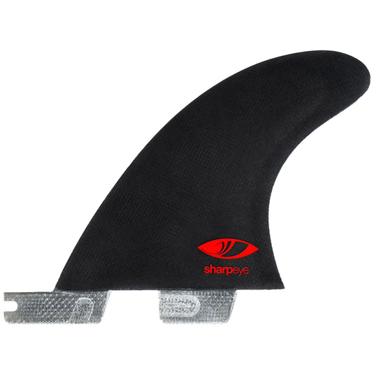 FCS II Sharpeye PC Carbon Quad Rear Fin Set 1