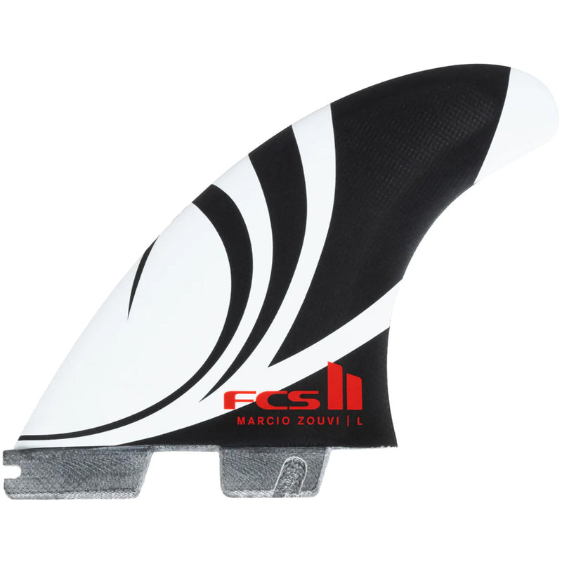 Load image into Gallery viewer, FCS II Sharp Eye PC Carbon + AirCore Tri-Quad Fin Set 1
