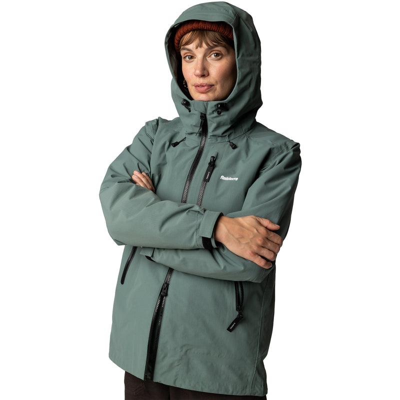 Load image into Gallery viewer, Finisterre Women's Stormbird Waterproof Hooded Zip-Up Jacket 7
