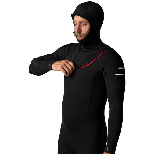 Finisterre Shearwater 4/3 Hooded U-Zip Wetsuit 8