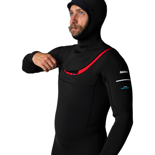Finisterre Shearwater 5/4 Hooded U-Zip Wetsuit 7
