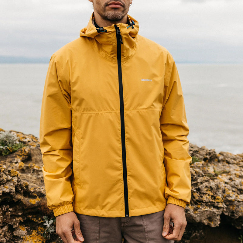 Load image into Gallery viewer, Finisterre Rainbird Waterproof Hooded Zip Jacket - Sun Glow 2
