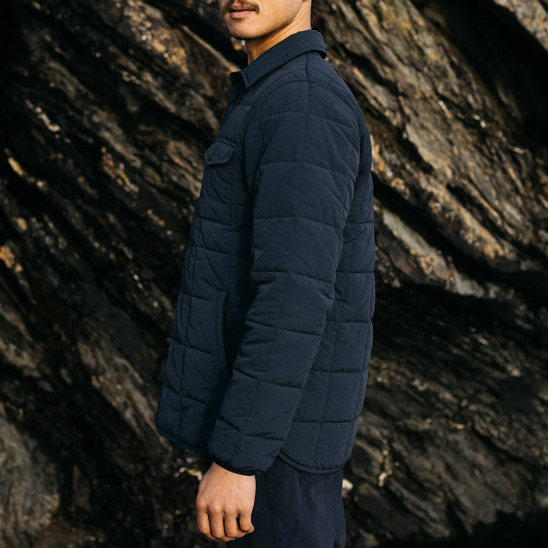 Load image into Gallery viewer, Finisterre Lapwing Button-Up Jacket - Navy 3
