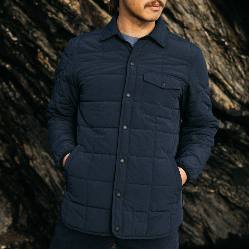 Load image into Gallery viewer, Finisterre Lapwing Button-Up Jacket - Navy 2
