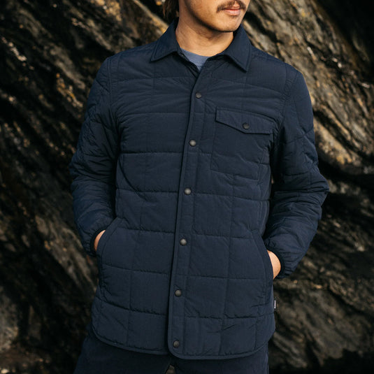 Finisterre Lapwing Button-Up Jacket - Navy 2