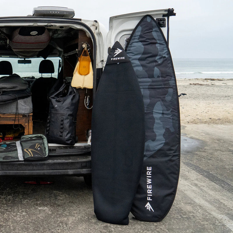 Load image into Gallery viewer, Firewire Black Mesh Shortboard Surfboard Sock Cover 7
