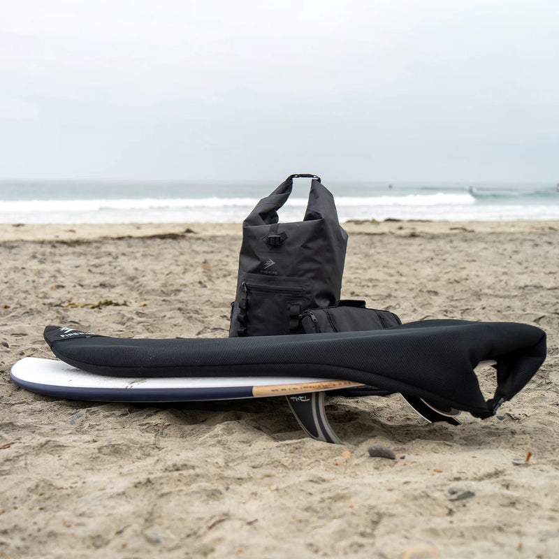 Load image into Gallery viewer, Firewire Black Mesh Shortboard Surfboard Sock Cover 9
