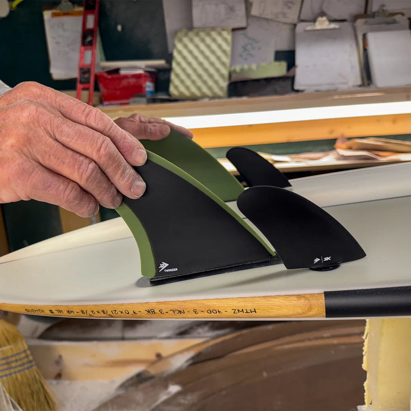 Load image into Gallery viewer, Firewire Stu Kenson Twinzer Single Tab Twin Fin Set 6
