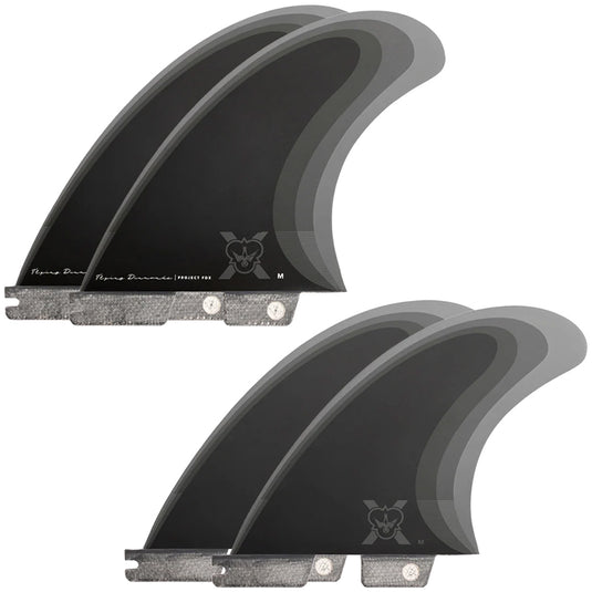Flying Diamonds FDX-1 Double Tab Tri-Quad Fin Set 2