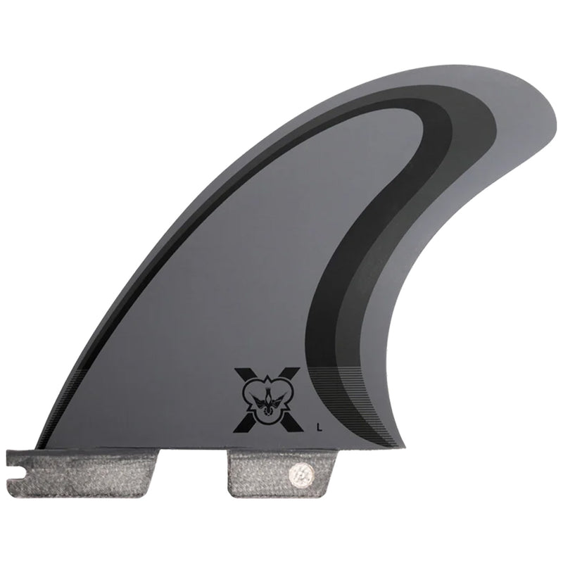 Load image into Gallery viewer, Flying Diamonds FDX-1 Double Tab Tri-Fin Set 4
