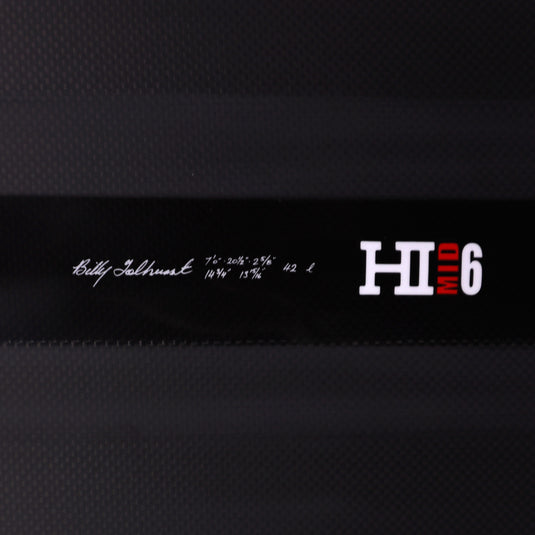 Harley Ingleby Mid 6 Thunderbolt Black 7'0 × 20 ½ × 2 ⅝ Surfboard - Full Carbon