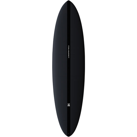 Harley Ingleby Mid 6 Mini Twin Thunderbolt Black Surfboard
