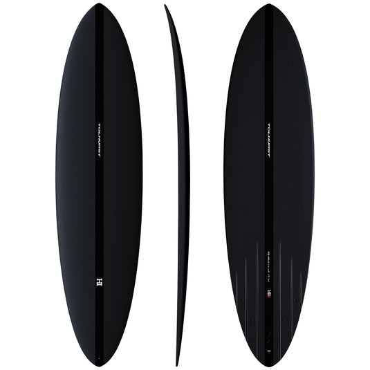 Harley Ingleby Mid 6 Thunderbolt Black Surfboard 4