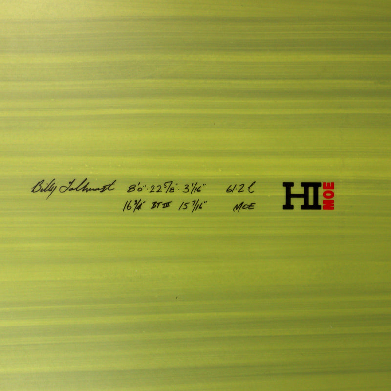 Load image into Gallery viewer, Harley Ingleby Moe Thunderbolt Red 8'0 × 22 ⅝ × 3 1/16 Surfboard - Sage Green 4
