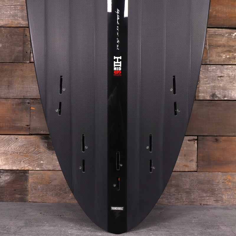 Load image into Gallery viewer, Harley Ingleby Series Mid 6 Mini Thunderbolt Black 6'4 × 20 × 2 ⅝ Surfboard - Full Carbon 3
