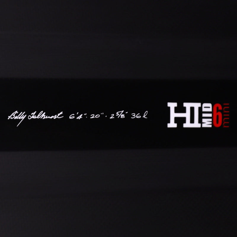 Load image into Gallery viewer, Harley Ingleby Mid 6 Mini Thunderbolt Black 6'4 × 20 × 2 ⅝ Surfboard - Full Carbon 4
