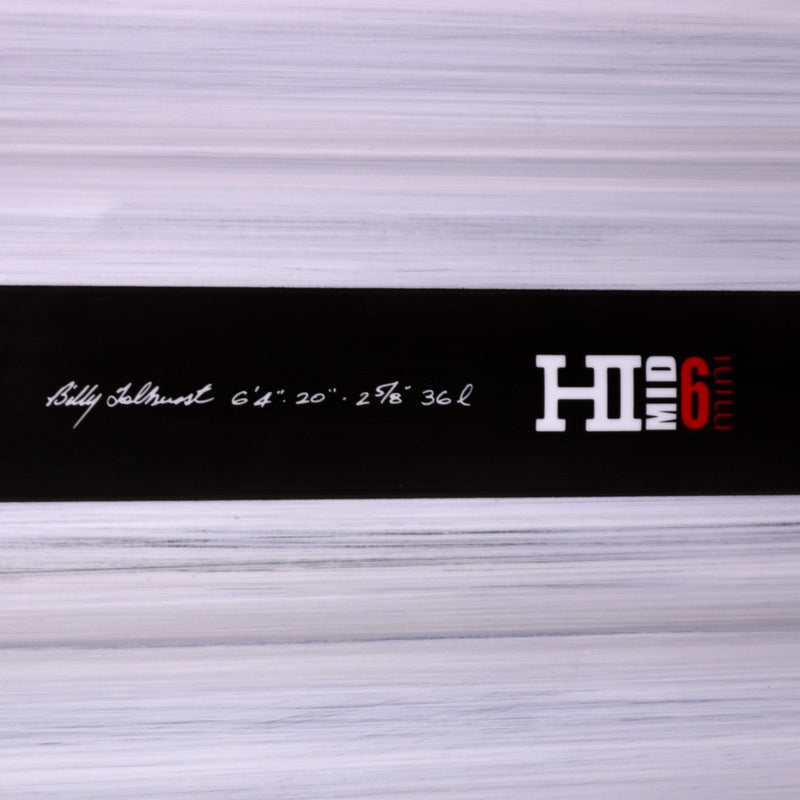 Load image into Gallery viewer, Harley Ingleby Series Mid 6 Mini Thunderbolt Black 6'4 × 20 × 2 ⅝ Surfboard - Gray/Carbon 4
