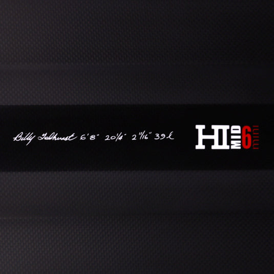 Harley Ingleby Mid 6 Mini Thunderbolt Black 6'8 × 20 ¼ × 2 11/16 Surfboard - Full Carbon 4