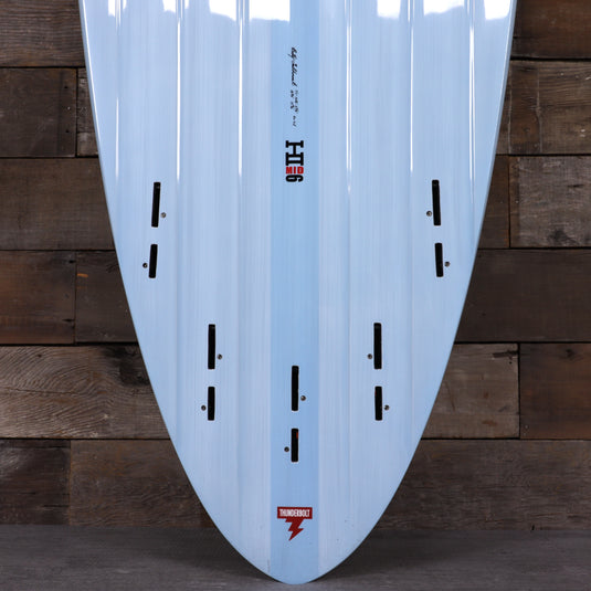 Harley Ingleby Mid 6 Thunderbolt Red 7'0 × 20 ½ × 2 ⅝ Surfboard - Light Blue 3