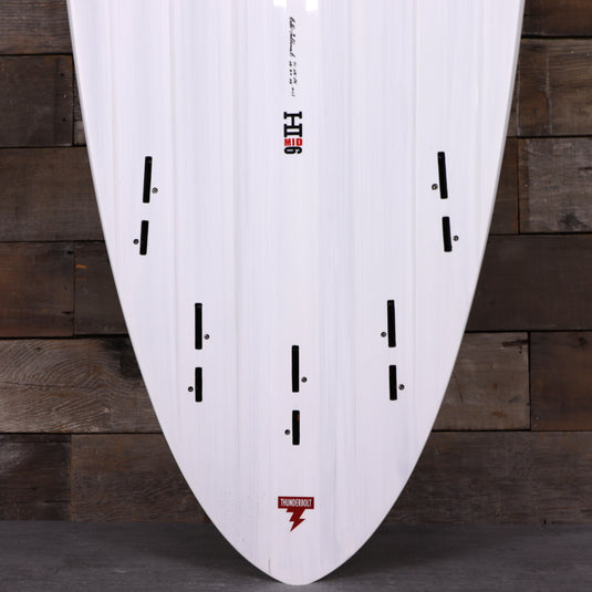 Harley Ingleby Mid 6 Thunderbolt Red 7'10 × 21 ¼ × 2 ¾ Surfboard - Candy/White 3