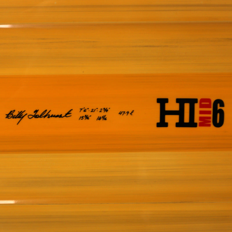Load image into Gallery viewer, Harley Ingleby Mid 6 Thunderbolt Red 7'6 × 21 × 2 ¾ Surfboard - Orange 4
