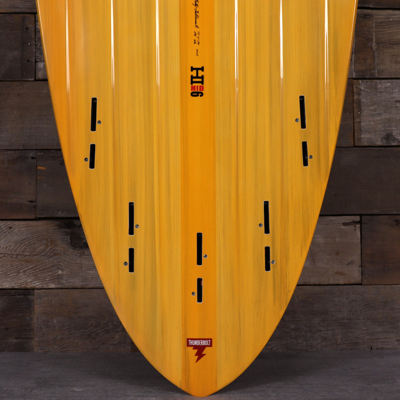 Load image into Gallery viewer, Harley Ingleby Mid 6 Thunderbolt Red 7'6 × 21 × 2 ¾ Surfboard - Orange 3
