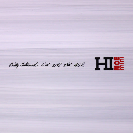 Harley Ingleby Moe Mini Thunderbolt Red 6'10 × 21 ½ × 2 ¾ Surfboard - Candy/White 4