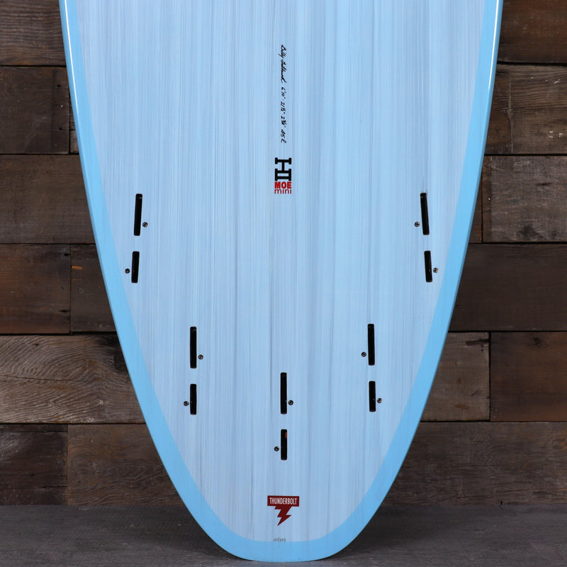 Load image into Gallery viewer, Harley Ingleby Moe Mini Thunderbolt Red 6'10 × 21 ½ × 2 ¾ Surfboard - Light Blue 3
