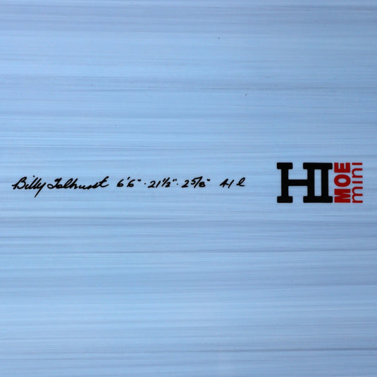 Harley Ingleby Moe Mini Thunderbolt Red 6'6 × 21 ½ × 2 ⅝ Surfboard - Light Blue 4