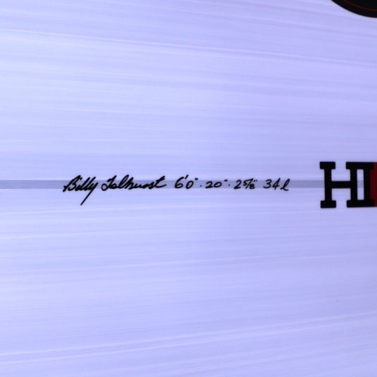 Harley Ingleby Series HIBT 3+3 Thunderbolt Red 6'0 × 20 × 2 ⅝ Surfboard - White/Red 4
