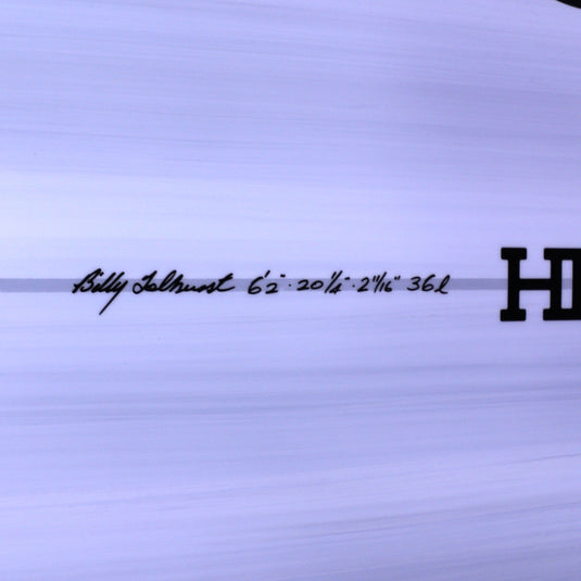 Harley Ingleby Series HIBT 3+3 Thunderbolt Red 6'2 × 20 ¼ × 2 11/16 Surfboard - White/Red 4