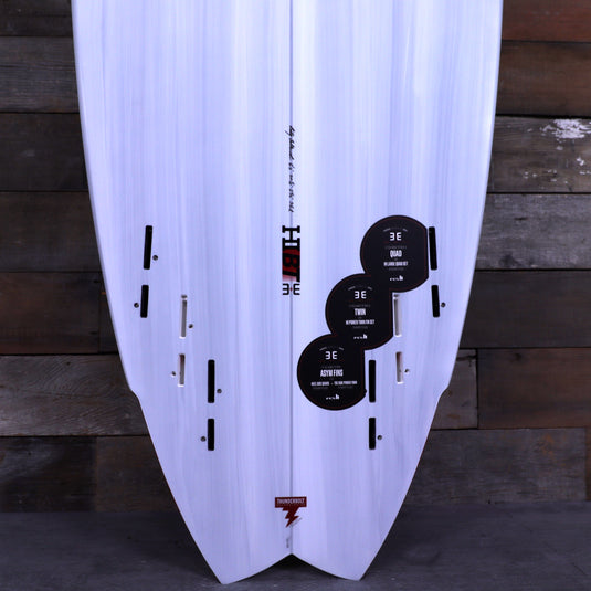 Harley Ingleby Series HIBT 3+3 Thunderbolt Red 6'2 × 20 ¼ × 2 11/16 Surfboard - White/Red 3